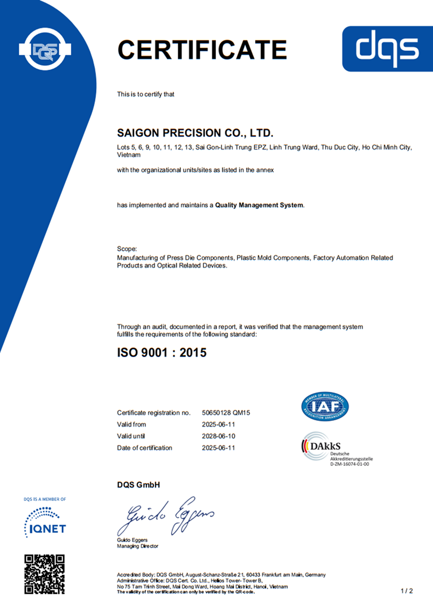 Chứng nhận ISO 9001:2015